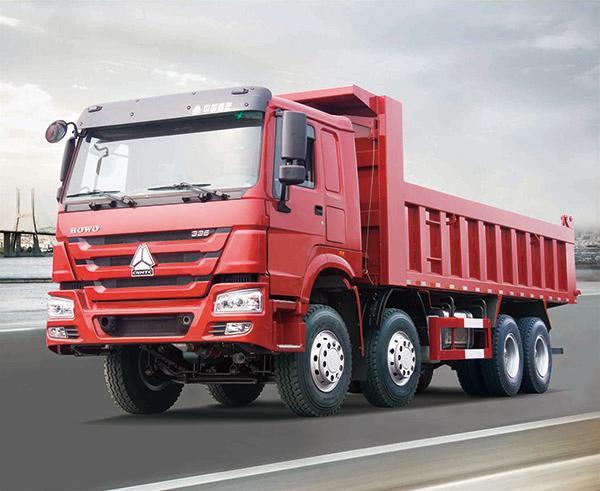 中国重汽豪沃自卸车8×4，欧Ⅱ，加长驾驶室